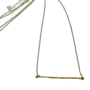 Silpada Brass underlined bar necklace